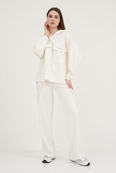 Le'sluette shadow of style Women's Pocket Detailed Soft Touch Top and Bottom Set