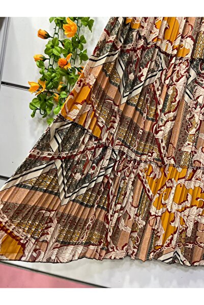 edu collection Fusta din șifon cu imprimeu, cu căptușeală