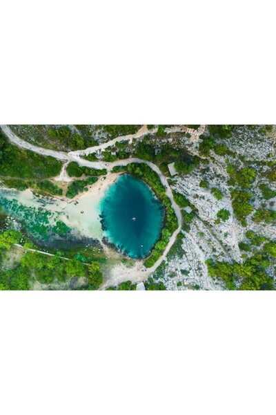 OEM Tablou Canvas - Peisaj Rau Cetina Croatia, 100x70 cm