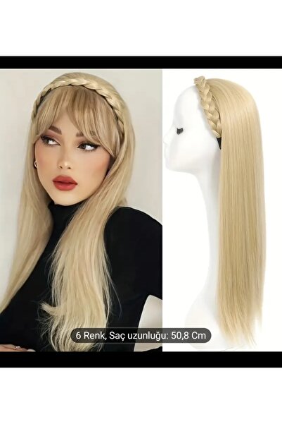 Handmade Taçli sari dolgun fiber saç tak çık pratik urunler düz ısıya dayanıklı