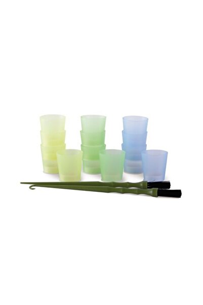 Bifull Kit Vazonase Mini+Pensule pentru Vopsit - Varios Kit With Glasses and Streak Tinting Brushes 12 Buc+