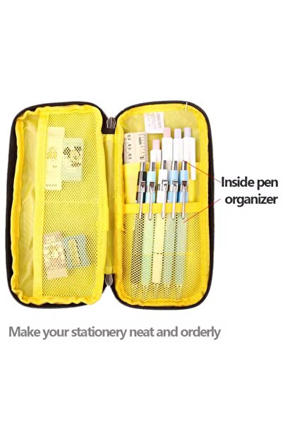 Meyra Accessories Champion Patterned Stylishly Designed Canvas Large Capacity Pencil Case Wallet Preschool Gift