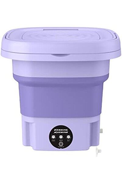 Generic Folding Washing Machine Mini Automatic Clothes Washing Machine Portable Lightweight Underwe