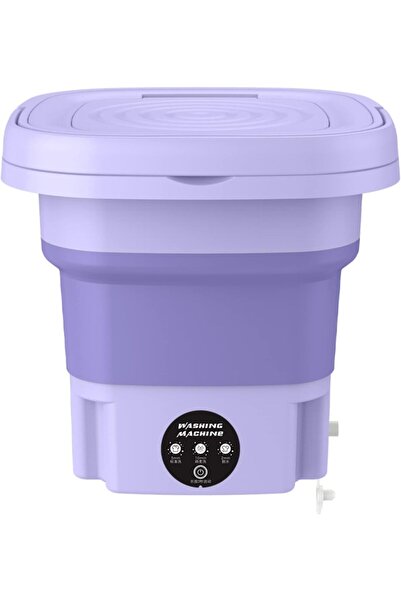 Generic Folding Washing Machine Mini Automatic Clothes Washing Machine Portable Lightweight Underwe