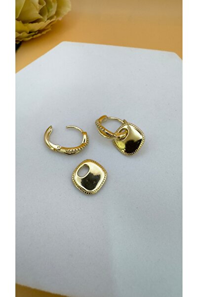 XUPING JEWELRY Zirkon Taşlı Küçük Plaka Sallantılı Küpe