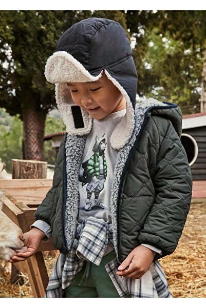 MAYORAL Erkek Çocuk Çift Taraflı Kapitone Mont Yeşil