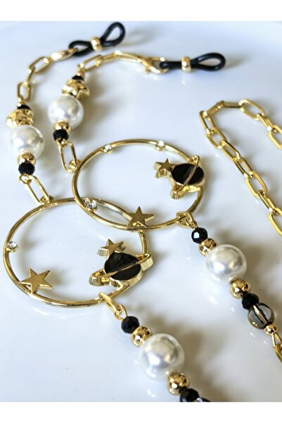 THİNBLACK Glasses Chain Chain Link Look Series – Glasses Chain / Space Themed / Planet Figured