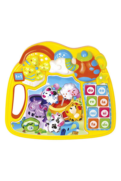 LUDIRO Interactive Baby Toy, Animal Farm, With Lights and Sounds, 4 Functions, Musical Notes