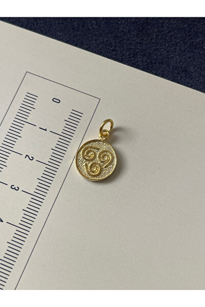 Rupen Kraft 925 Ayar T 3Lü Helezon Sonsuzluk Gümüş Kolye Ucu Madalyon Sonsuzluk Kolye Ucu