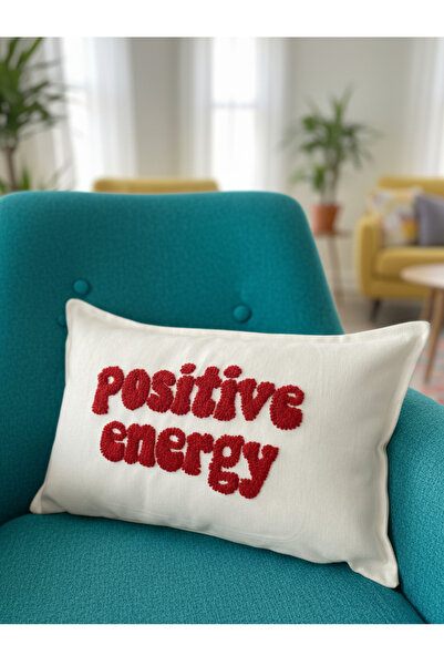 RahanDesign Husă de pernă brodată Positive Energy Punch - Husă de pernă din b...