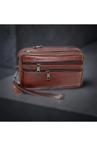 Magrot Men's Handbag, Light Brown, Leather, 14 x 22, 25064