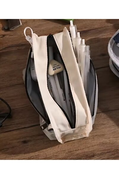 Meyra Accessories Large Capacity Canvas Waterproof Luxury Large Capacity Pencil Case Wallet Preschool Cute Gift