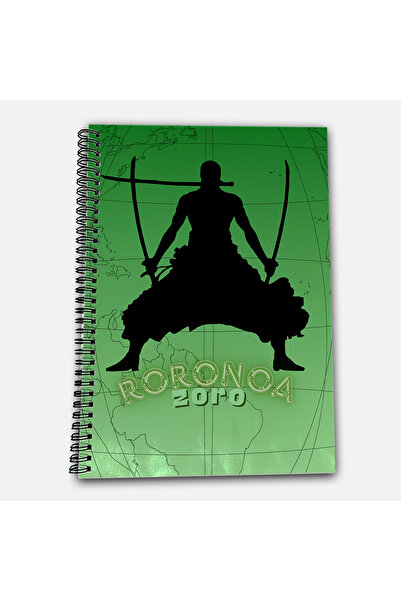 Define Moyas One Piece Zoro Checkered A4 School Notebook 72 Sheets Model 2 - Straw Hat Series