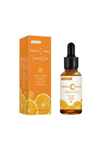 ALHENA Ser cu Vitamina C, Acid Hialuronic, Vitamina E si Aloe Vera, antirid, anti-imbatranire, hidratant, A