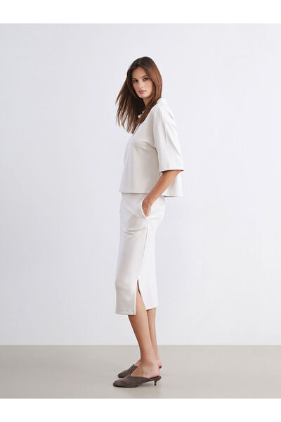 LC Waikiki Belted Slit Skirt from Uzg Store for Style Enthusiasts
