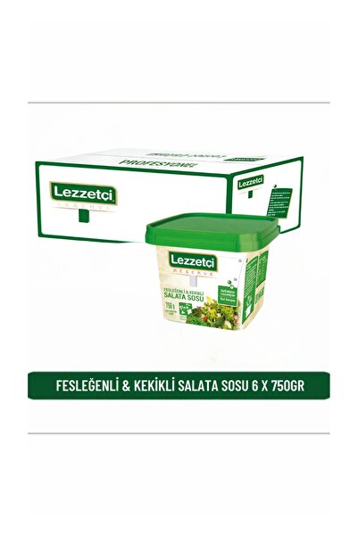 LEZZETÇİ Fesleğenli & Kekikli Salata Sosu 6 X 750gr