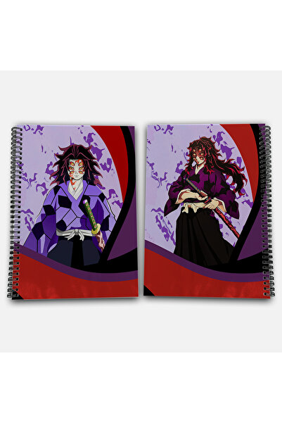 Define Moyas Demon Slayer Kokushibo Striped A4 School Notebook 72 Sheets Model 3