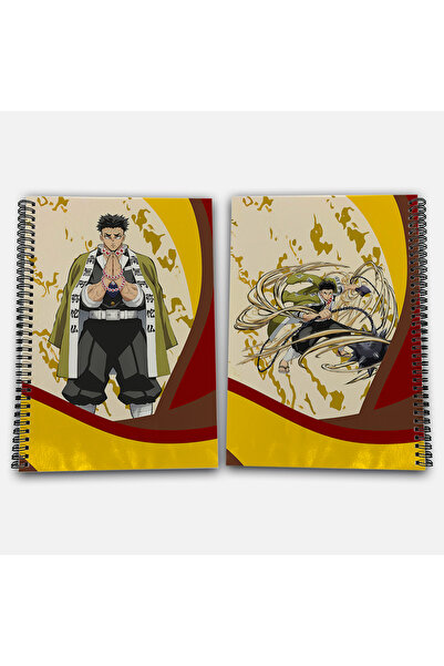 Define Moyas Demon Slayer Gyomei Checkered A4 School Notebook 72 Sheets Model 3