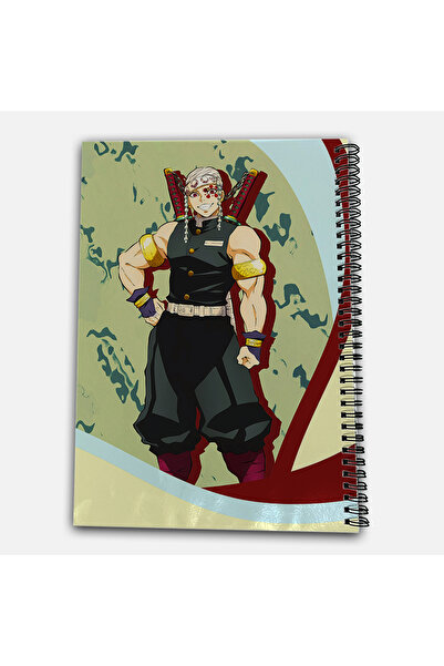 Define Moyas Demon Slayer Tengen Striped A4 School Notebook 72 Sheets Model 3