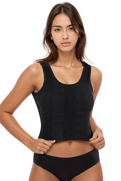 Soweto Kadın Pamuklu Crop Atlet- Spor ve Günlük Kullanıma Uygun, Sütyenli