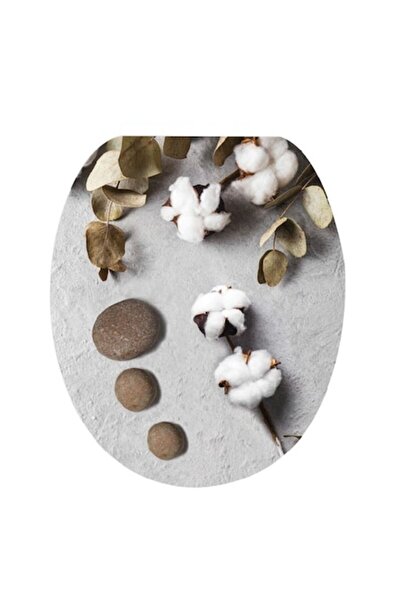 FRANDIS Capac wc duroplast cu inchidere lenta, declipsabil, Frandis, 38x44 cm, multicolor, model Coton