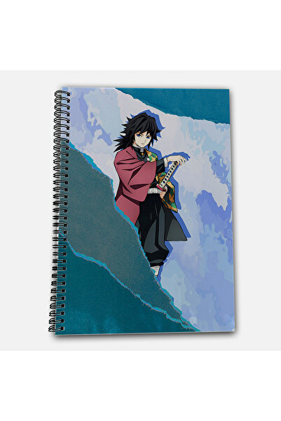 Define Moyas Demon Slayer Giyu Striped A4 School Notebook 72 Sheets Model 1