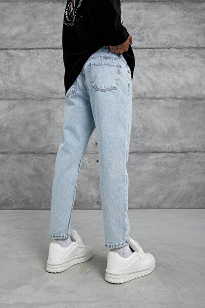 NOMARC Blugi Blue Mb Boyfriend, cu efect de aburire