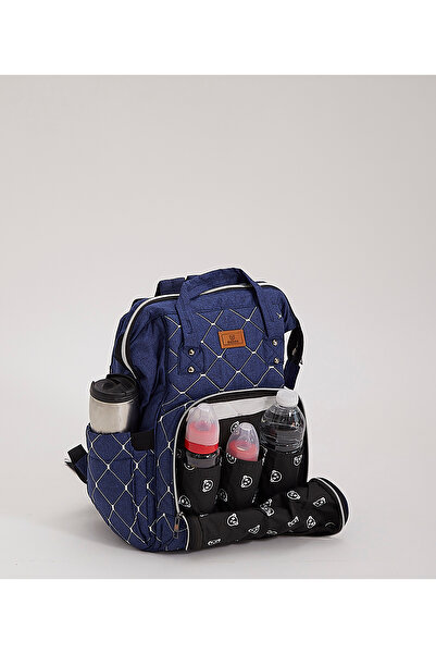 ATS حقيبة ظهر مامّا بريميوم للعناية بالأم والطفل مع حامل زجاجات حراري وحزام ل...