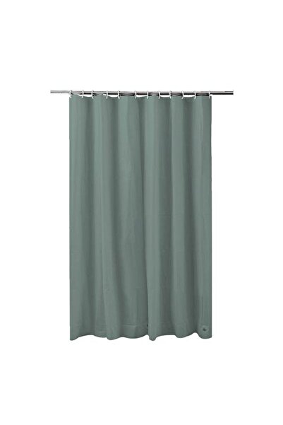 FRANDIS Textile Shower Curtain, Frandis, 180x200 cm, Polyester, Olive Green