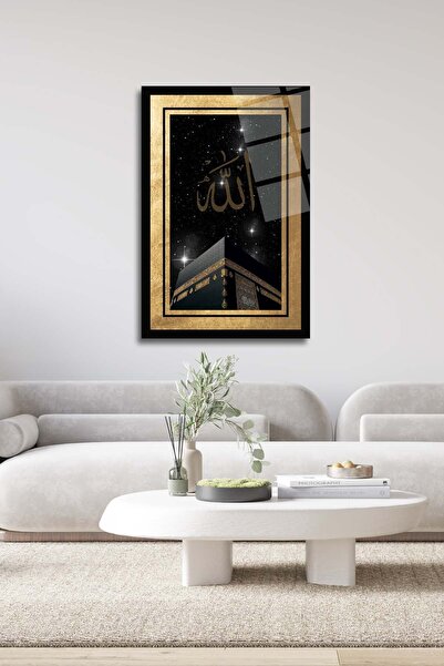 HMDS CONCEPT Kabe ve Allah Yazılı Cam Tablo 373