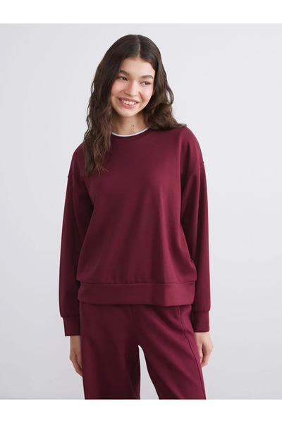 LC Waikiki Оверсайз дамска блуза с велосипедна деколте