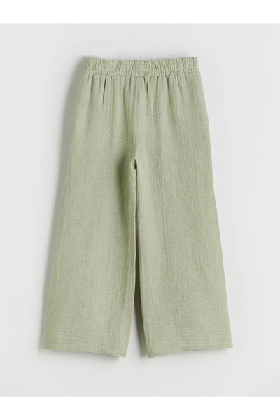 LC Waikiki Elastic Waist Muslin Girl's Trousers