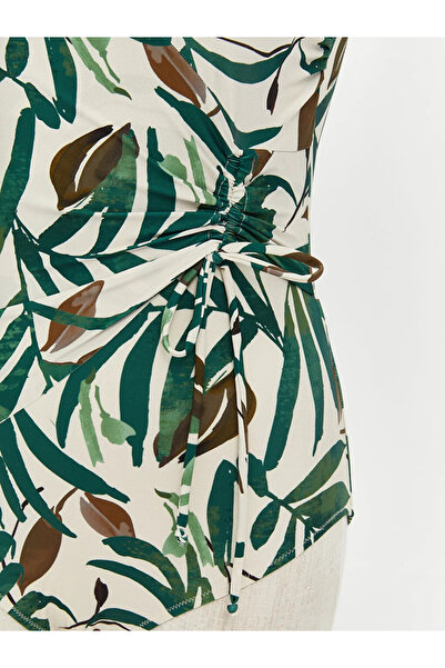 LC Waikiki V-Neck Floral Women's Swimsuit