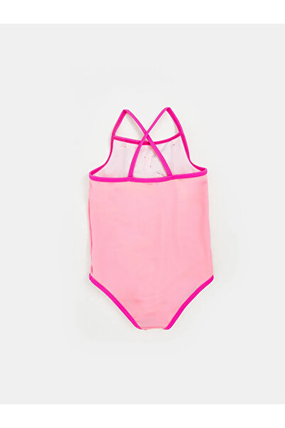 LC Waikiki Square Neck Bow Detailed Baby Girl Swimsuit