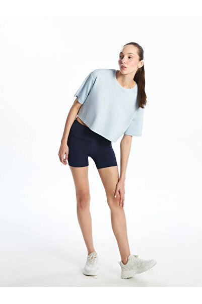 LC Waikiki Navy Blue Women's Sports Leggings with Elastic Waist