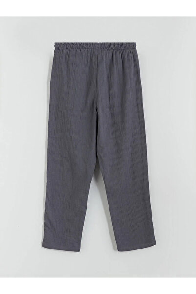 LC Waikiki Elastic Waist Textured Women's Trousers