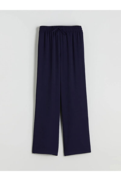 LC Waikiki Γυναικείο φαρδύ παντελόνι με ελαστική μέση