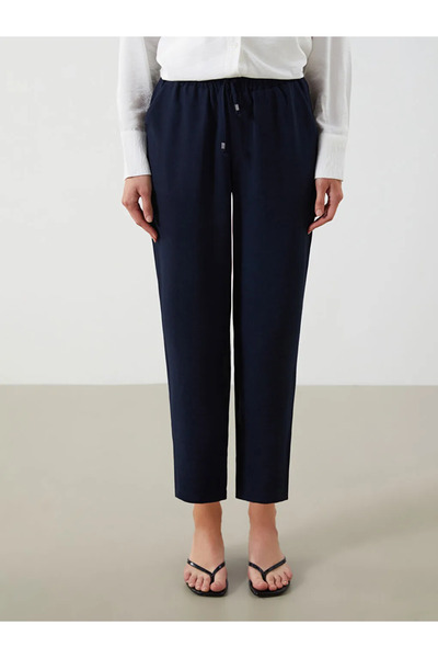 LC Waikiki Carrot Cut Women's Trousers with Elastic Waist