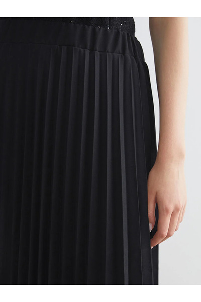 LC Waikiki Elastic Waist Chiffon Pleated Skirt