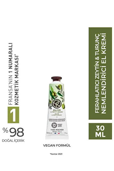 Yves Rocher El Kremi – Nemlendirici & Besleyici – Zeytin & Turunç Özlü, Vegan...