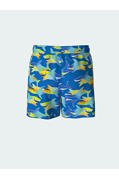 LC Waikiki Green Crew Neck Boys' Tank Top and Swimming Shorts Pack of 2