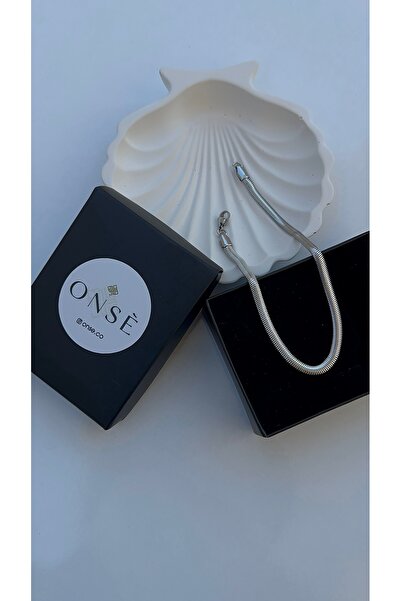 onse سوار سلسلة إيطالي من الفولاذ المقاوم للصدأ بنمط عظم السمك للجنسين