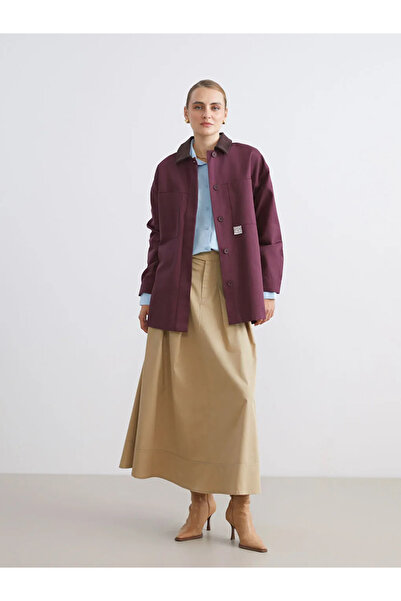 LC Waikiki Gömlek Yaka Oversize Kadın Ceket