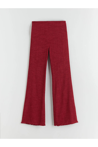 LC Waikiki Elastic Waist Textured Women's Trousers