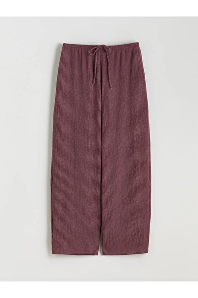 LC Waikiki Elastic Waist Textured Women's Trousers