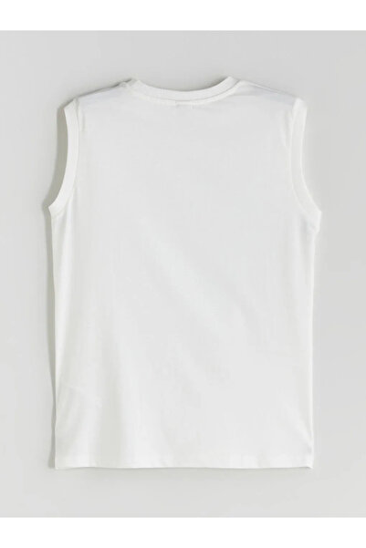 LC Waikiki White Crew Neck Boy's Undershirt