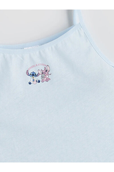 LC Waikiki Angel and Stitch Printed Girl's Undershirt 2 Pack