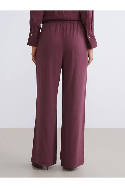 LC Waikiki Modal Blended Women's Trousers with Elastic Waist