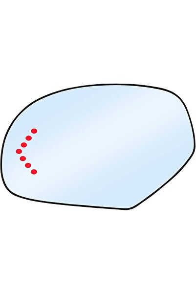 genernic Heated Side Mirror Glass for Driver Side with LED Turn Signal Light