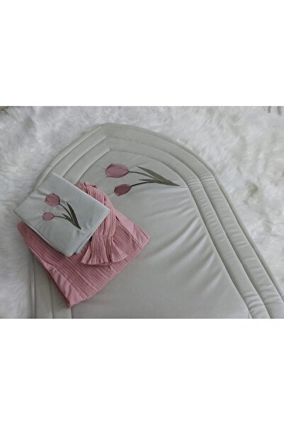 Generic Prayer Rug Set with Padded Sponge and Embroidered Prayer Dress